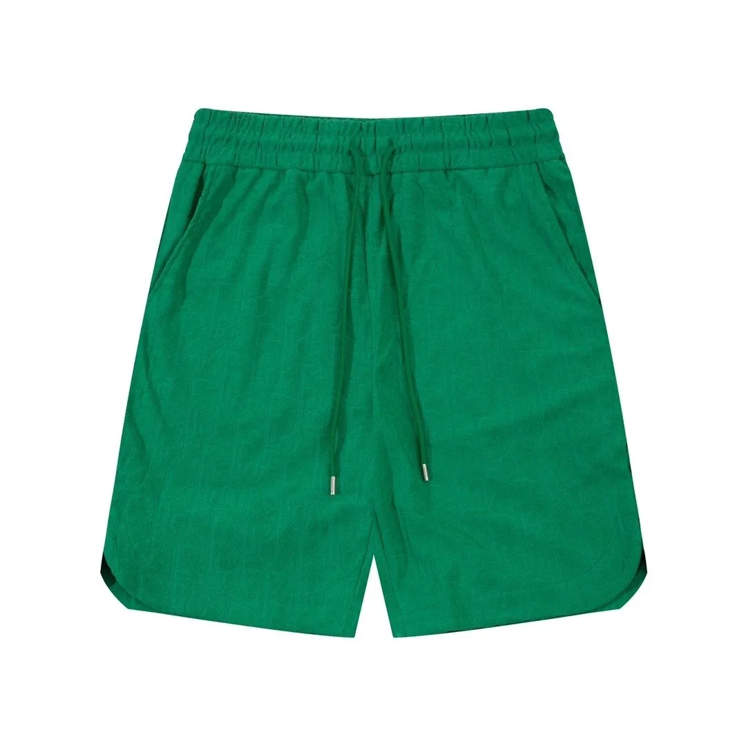 Green Solid Shorts Casual