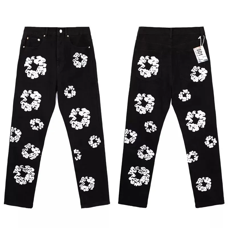 Levi's Levis 501 Black/White Scrunchie Print Jeans Black - 1