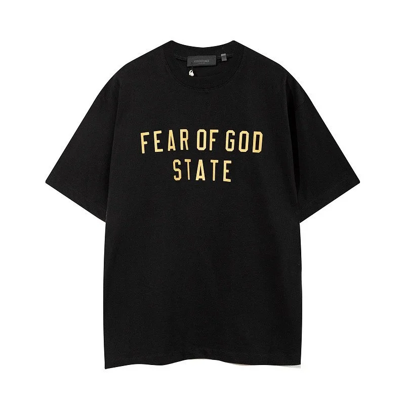 Fear of God Fear of God STATE Black/Gold T-Shirt Black