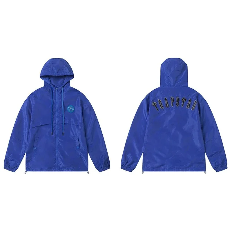 Trapstar Trapstar Vibrant Blue Hooded Windbreaker Jacket Blue