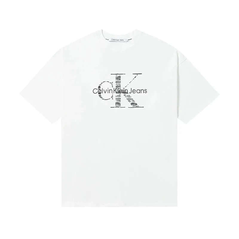 Calvin Klein Calvin Klein Monogram CK T-Shirt White White - 1