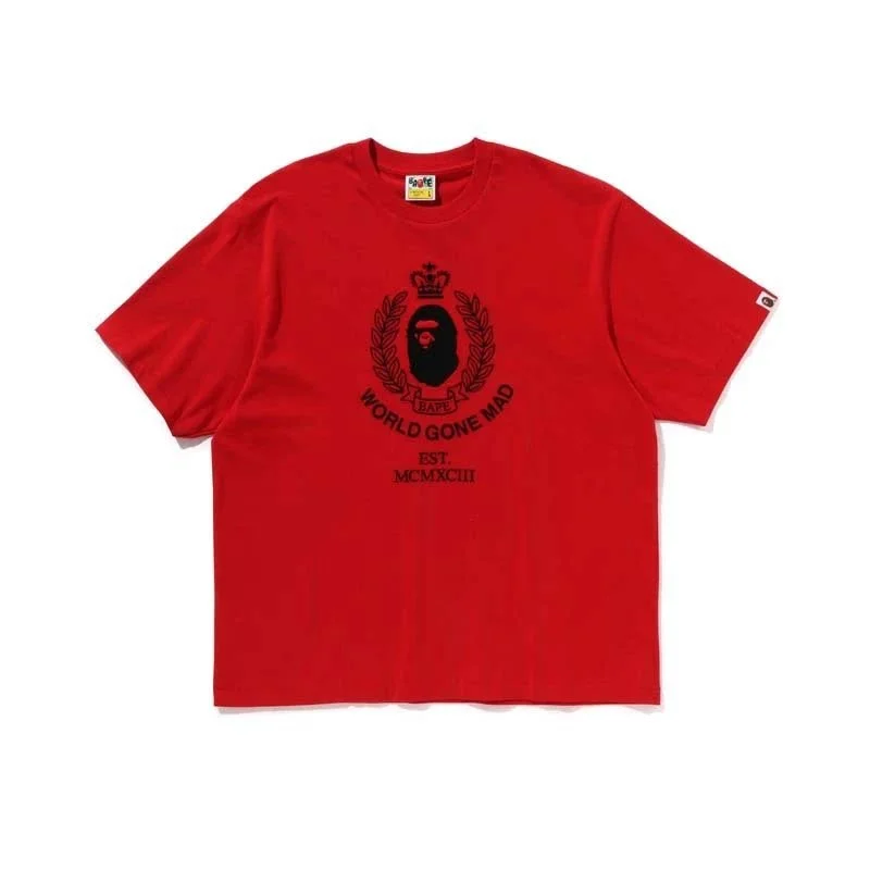 A Bathing Ape A Bathing Ape World Gone Mad Red T-Shirt Red - 1