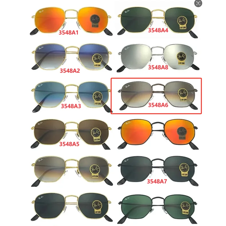 Ray-Ban Ray-Ban Clubmaster 3548A6 Black Gradient Sunglasses Black