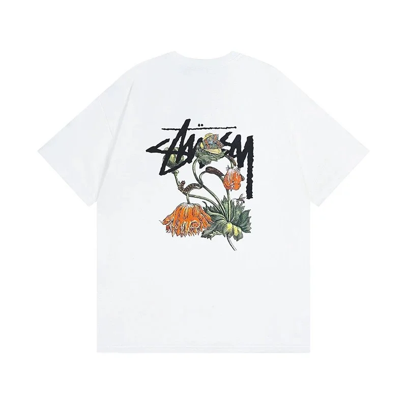 Stussy Stussy Stüssy Floral Print T-Shirt White White - 1