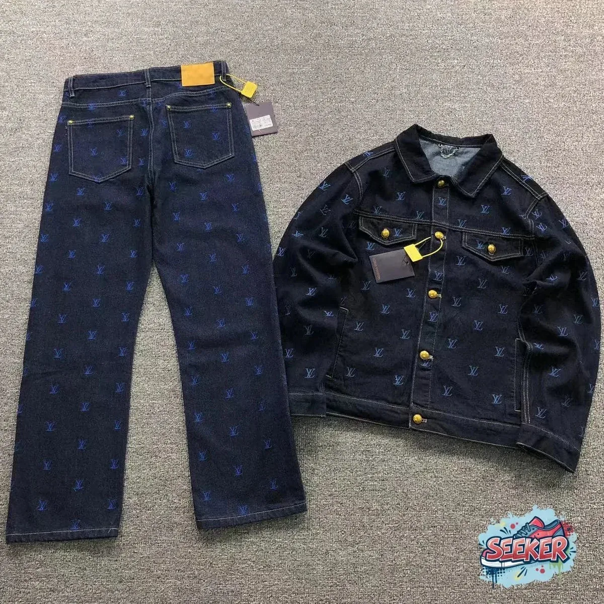 Louis Vuitton Louis Vuitton Monogram Navy Denim Co-ord Set Navy