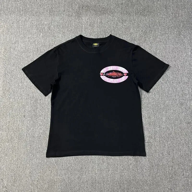 Other Black 'Lip Print' T-Shirt Black - 1