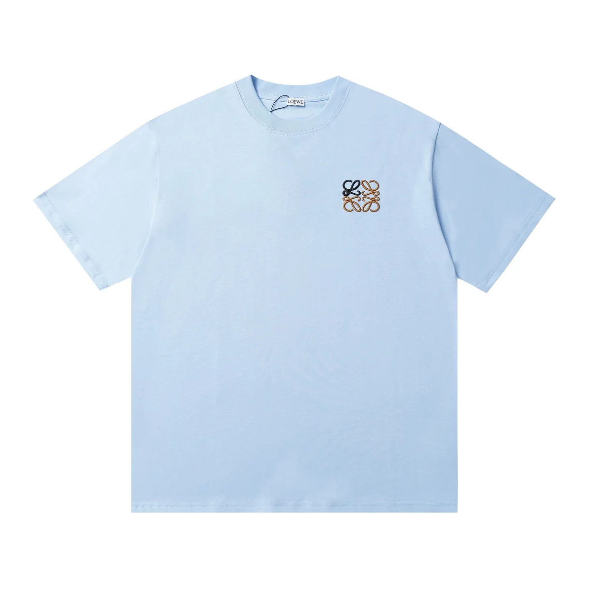 Loewe Loewe Anagram Logo Light Blue T-Shirt Blue - 1