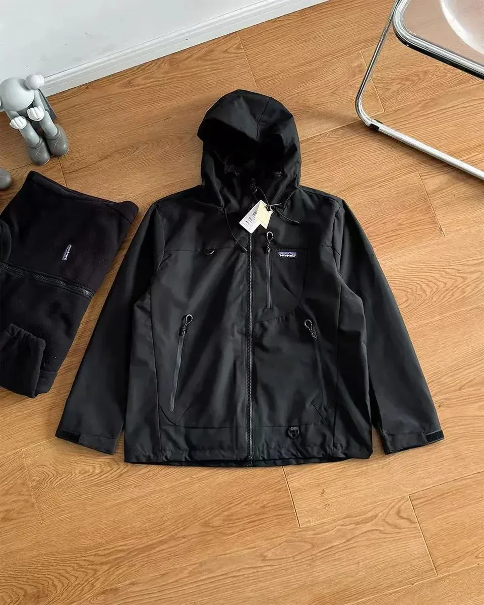 Patagonia Patagonia P-6 Black Hooded Jacket Black - 1