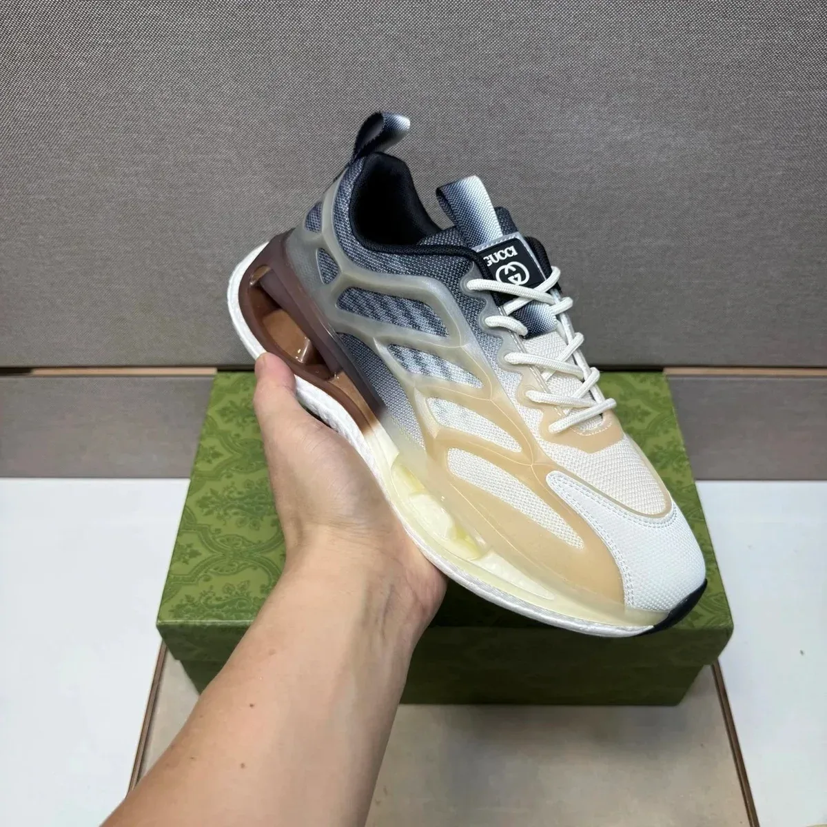 Gucci Gucci Air Cushion Sneakers White/Grey Product Type White - 1