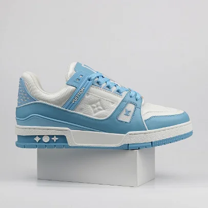 Louis Vuitton Louis Vuitton LV Trainer Sky Blue/White Sneakers Blue