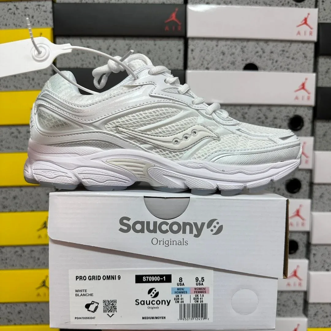 Saucony Saucony Pro Grid Omni 9 All White Sneakers White