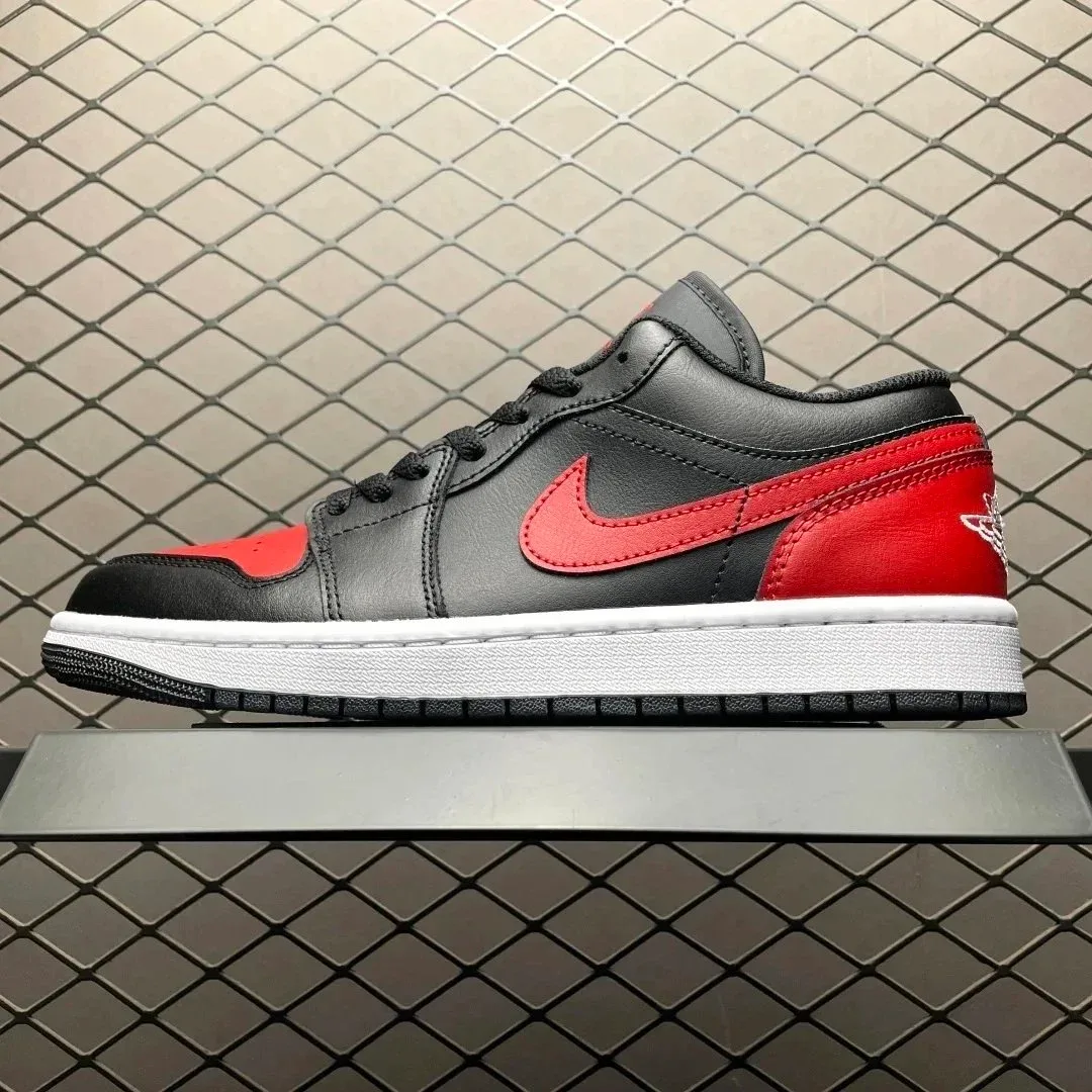 Nike Nike Air Jordan 1 Low Black/University Red Sneakers Black - 1