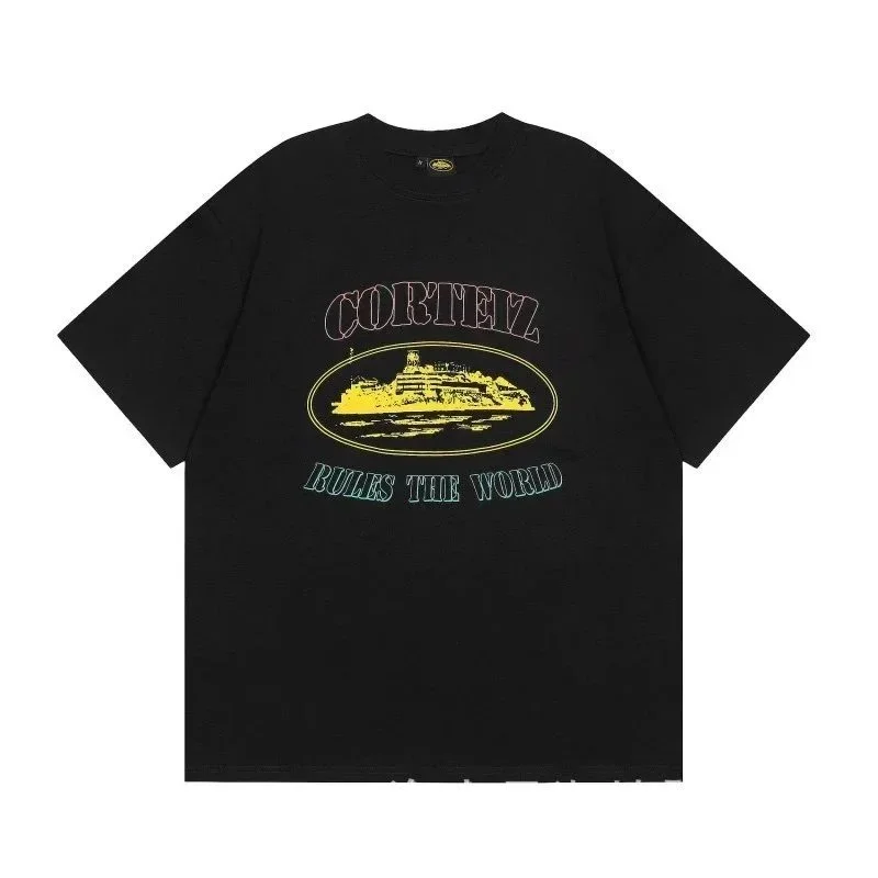 Corteiz Cortez SJ-09 Black 'Rules the World' T-Shirt Black - 1