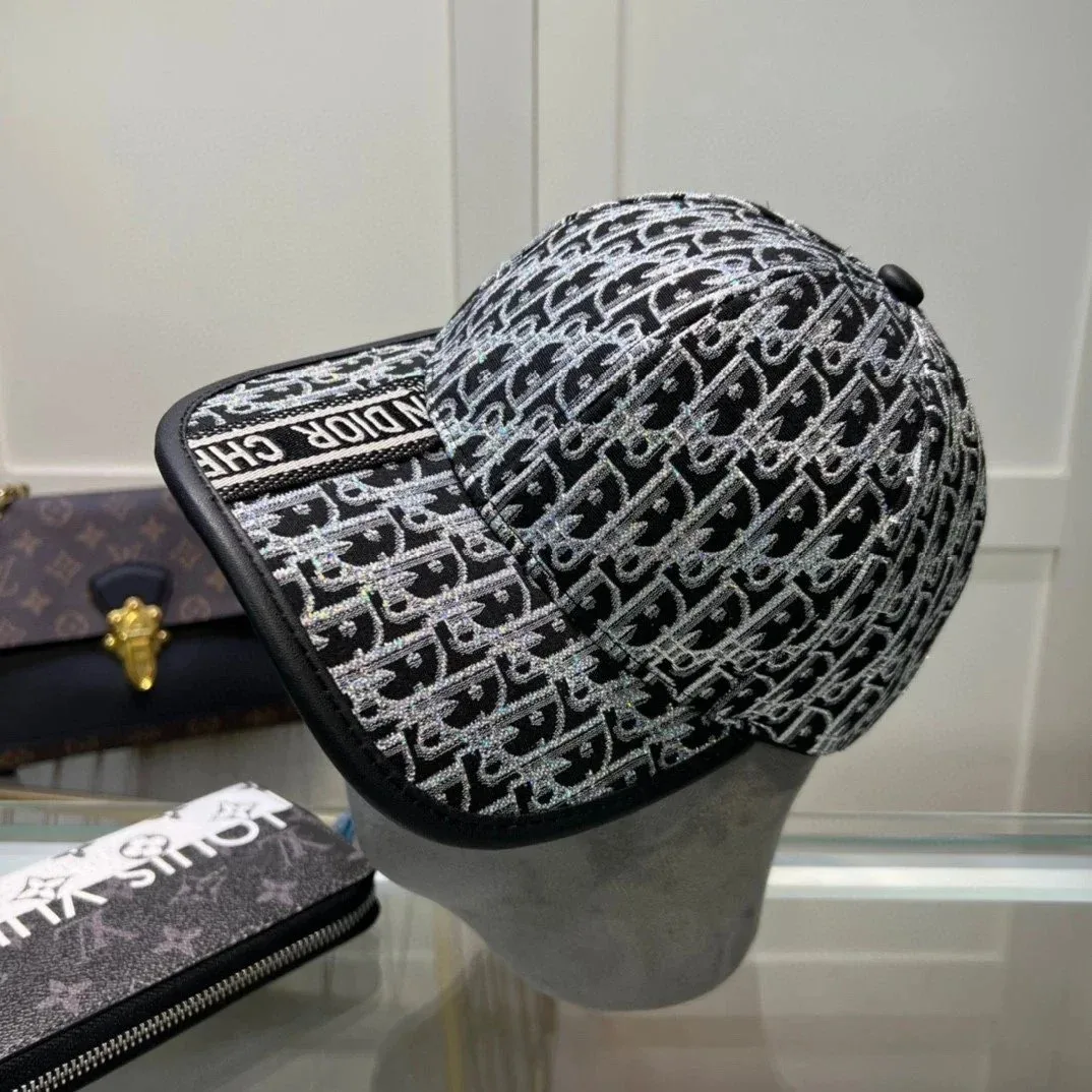 Dior Dior Dior Oblique Silver/Black Baseball Cap Black