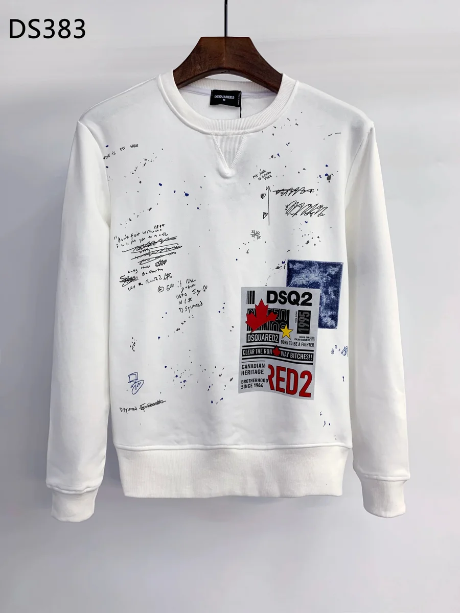 DSQUARED2 DSQUARED2 DSQ2020 DS383 U-2 White Hoodie White - 1