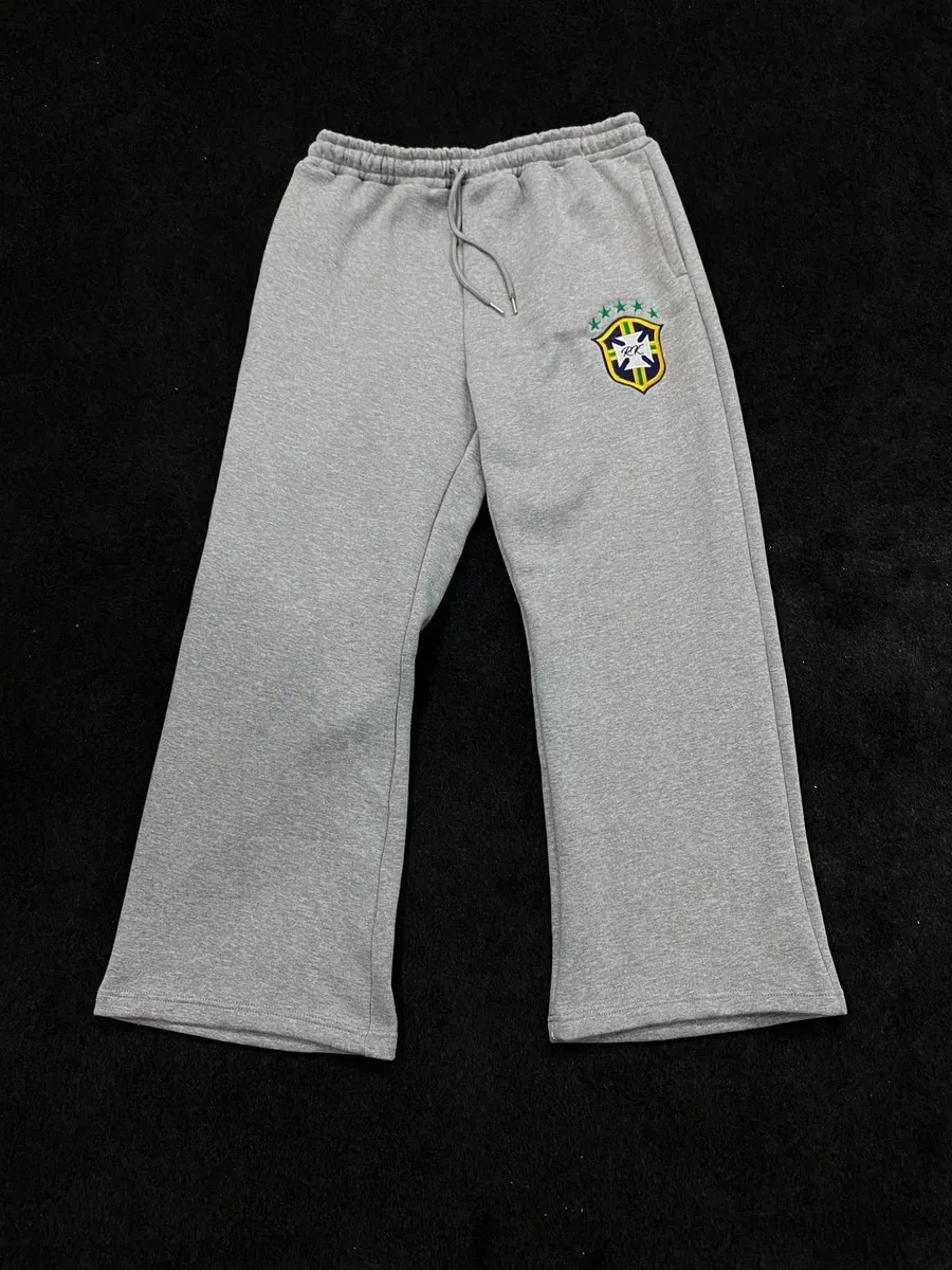 Other Grey Sweatpants with Embroidered Crest Logo Grey - 1