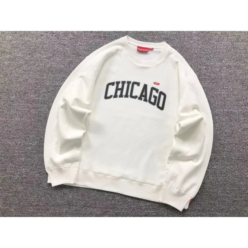 Supreme Supreme Chicago White Round Neck Sweatshirt White - 1