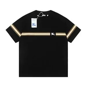 Burberry Burberry Black/Beige Stripe T-Shirt Black