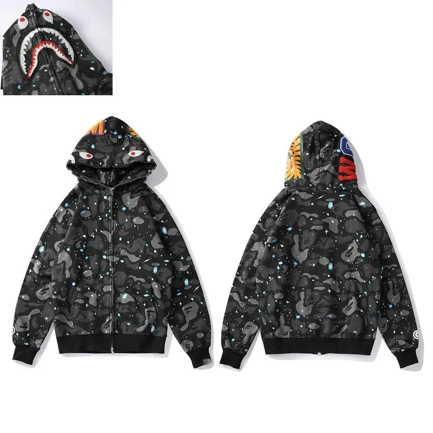 A Bathing Ape A Bathing Ape BAPE STA ABC Camo Hoodie Black Black - 1