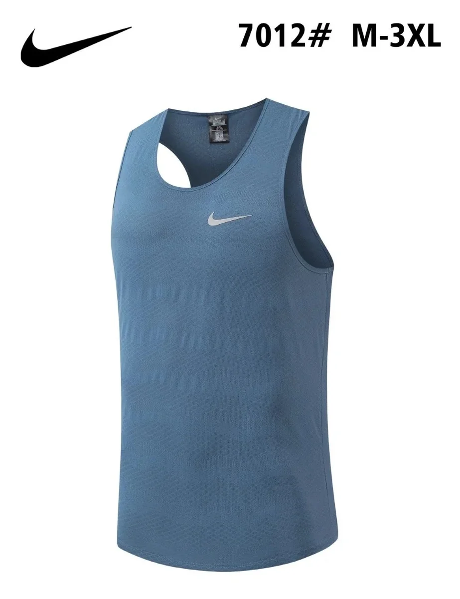 Nike Nike 7012 Sea Blue Tank Top Men Blue - 1