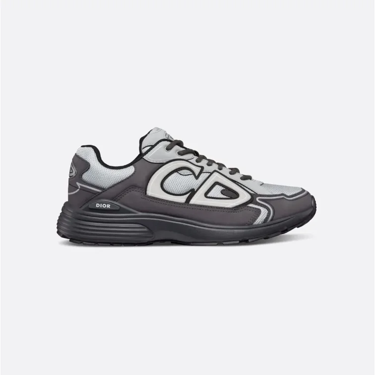 Dior Dior CD Logo Charcoal & Grey Sneakers Grey