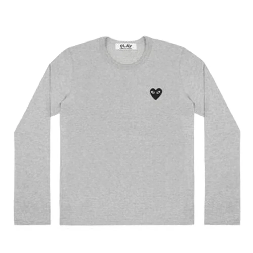 Comme des Garçons Comme des Garçons Play Heart Grey Long Sleeve T-Shirt Grey - 1