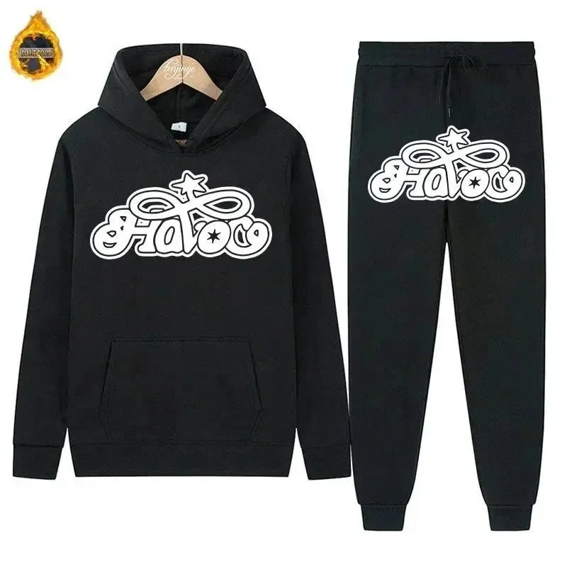 Other Unisex Black 'Havoc' DD-18 Tracksuit Set Black - 1