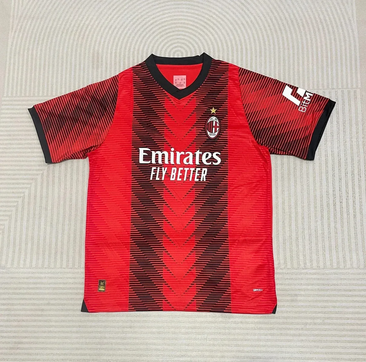 Nike Nike AC Milan Home Jersey Red Black Football Shirt Red - 1