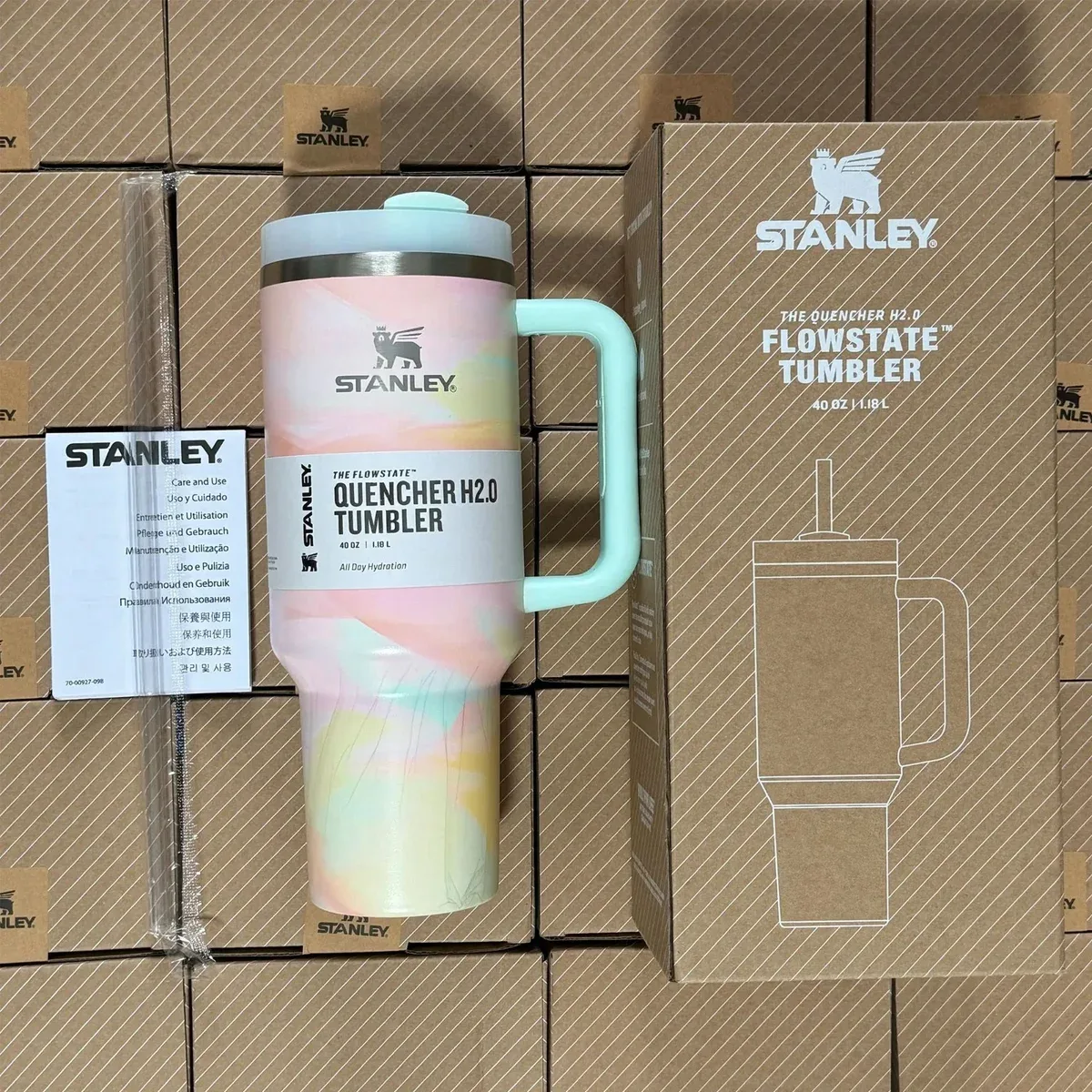 Stanley Stanley Quencher H2.0 Flowstate Tumbler Pastel Gradient Pink - 1