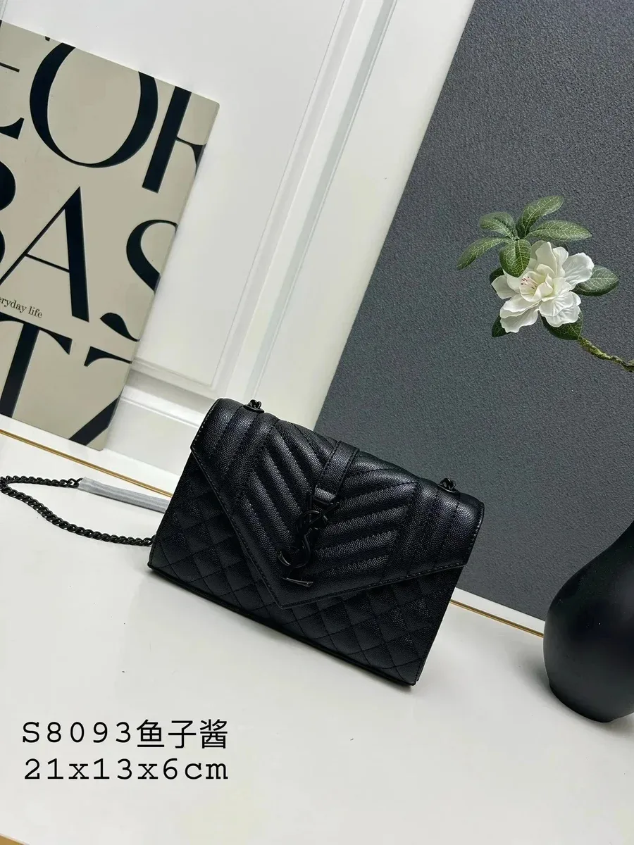Saint Laurent Saint Laurent Monogram Tote Black Leather Bag Black - 1