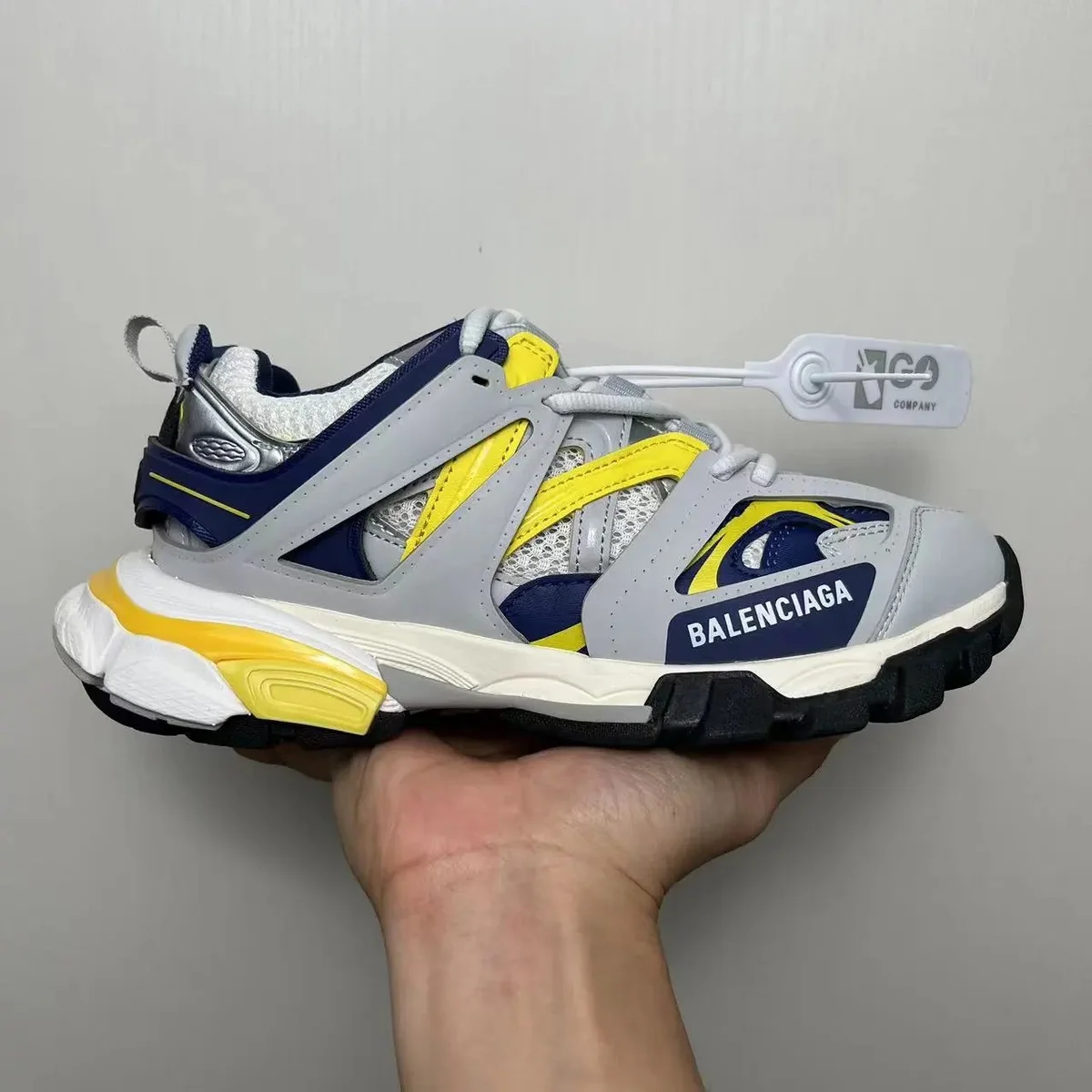 Balenciaga Balenciaga Track Triple S Grey/Yellow Sneakers Grey - 1