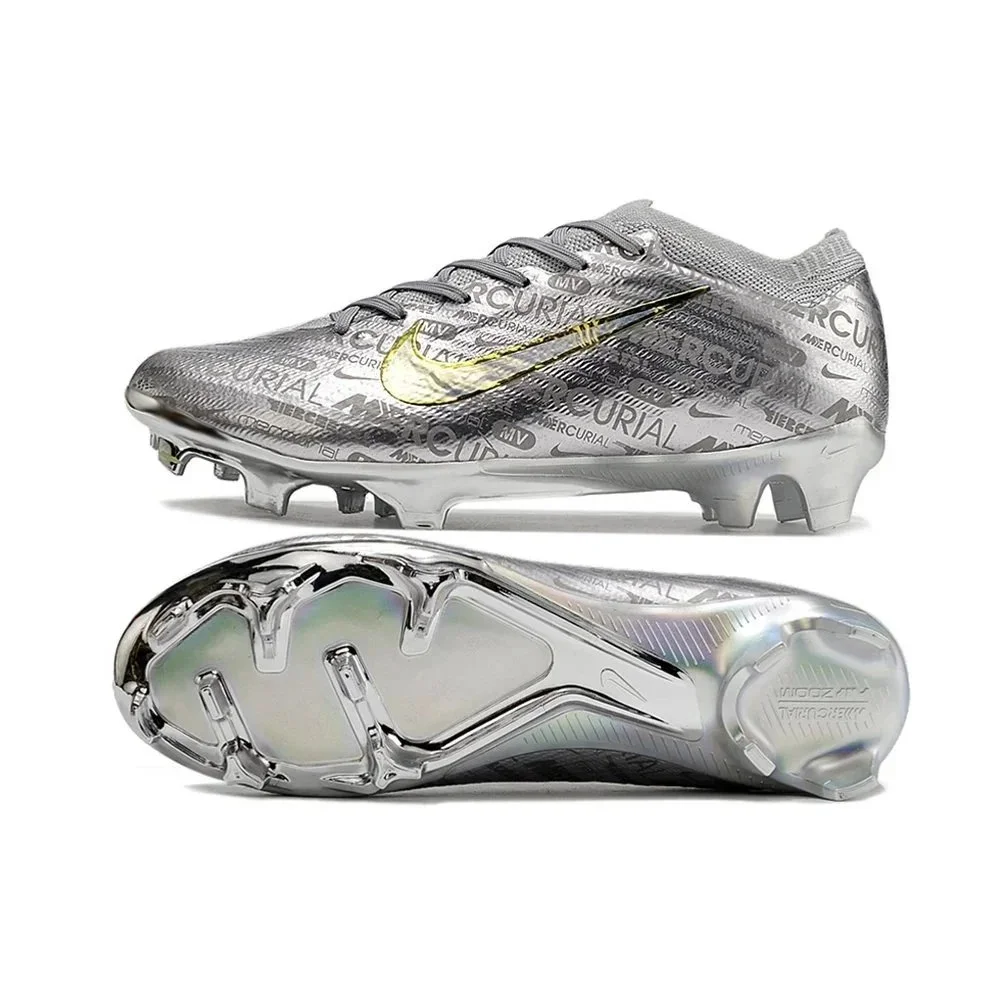 Nike Nike Mercurial Chrome Silver/Gold Soccer Cleats Silver