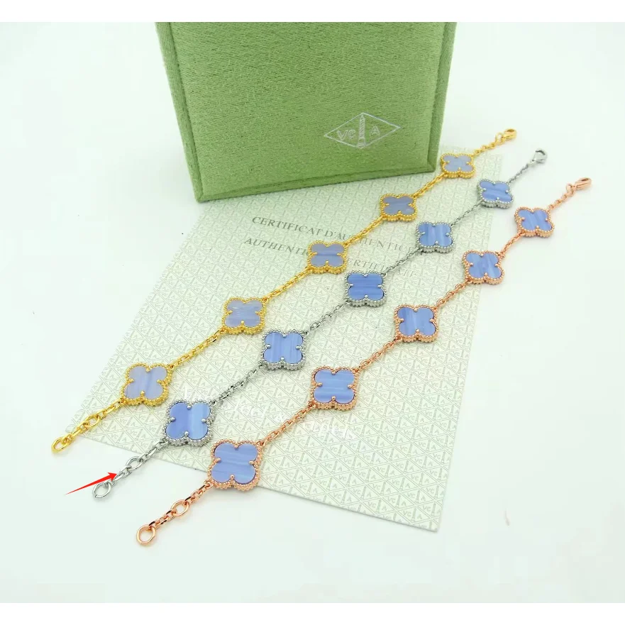 Van Cleef & Arpels Van Cleef & Arpels Alhambra Blue Enamel Bracelet Blue