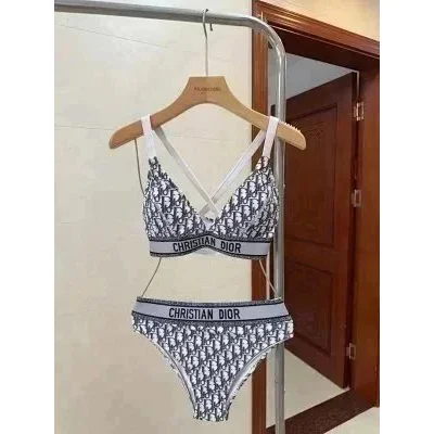 Dior Christian Dior Dior Oblique Black and White Lingerie Set Multicolor