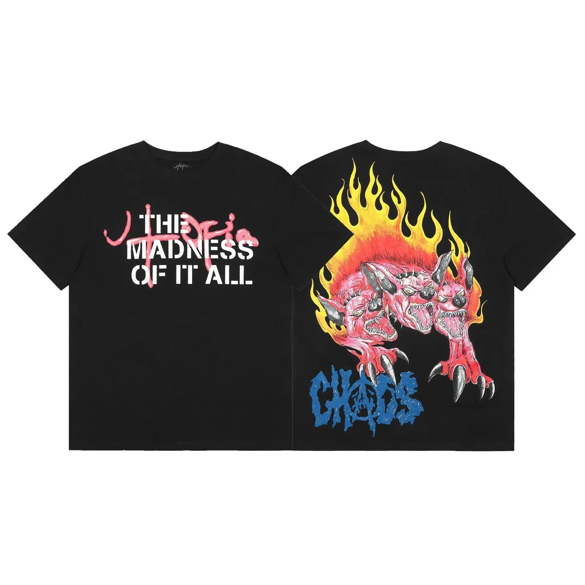 Other Black 'The Madness of It All' Graphic T-Shirt Black - 1
