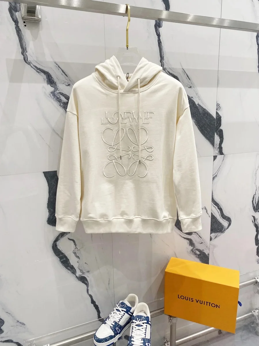 Loewe Loewe Anagram Cream Hoodie Cream