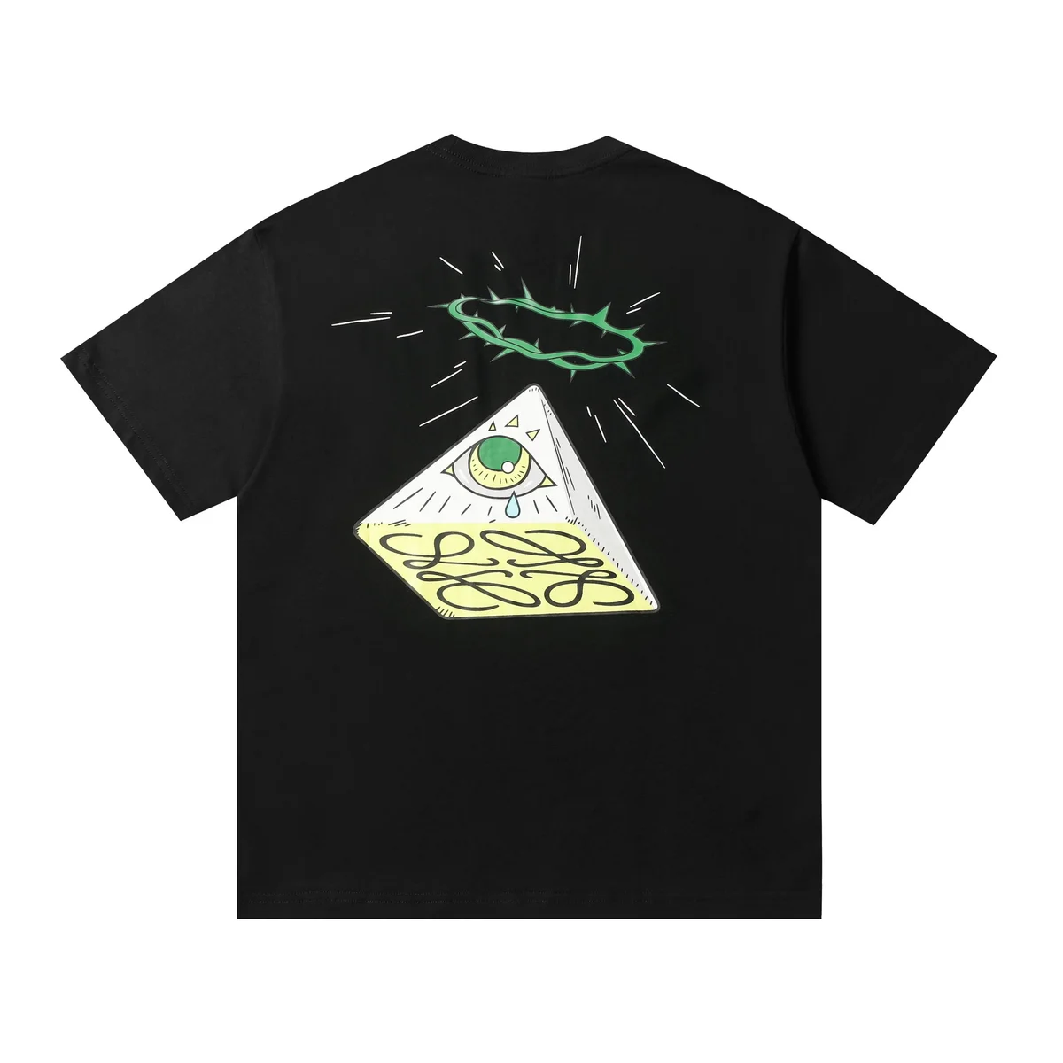 Saint Tears Saint Tears Black Pyramid Graphic T-Shirt Black - 1