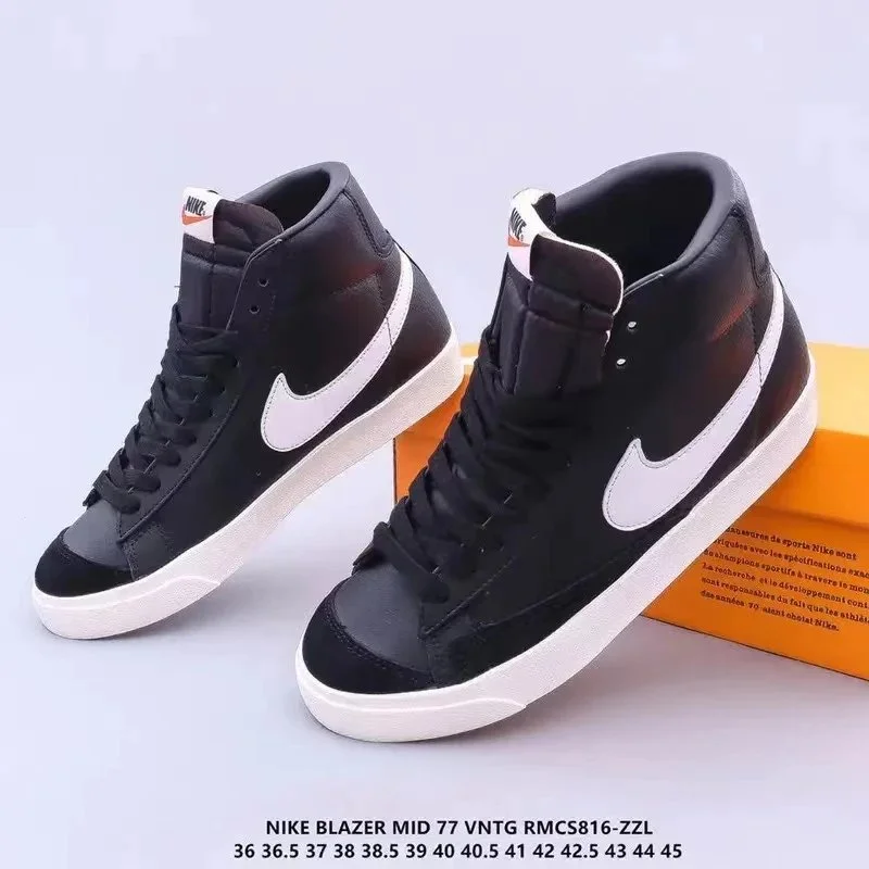 Nike Nike Blazer Mid 77 Black/White Sneakers Black
