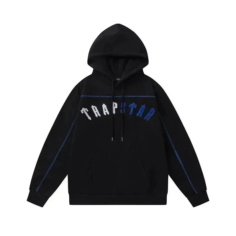 Trapstar Trapstar Black/Blue TRAPSTAR Hoodie Black - 1
