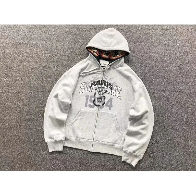 Supreme Supreme x The North Face Grey Zip-Up Hoodie Grey - 1