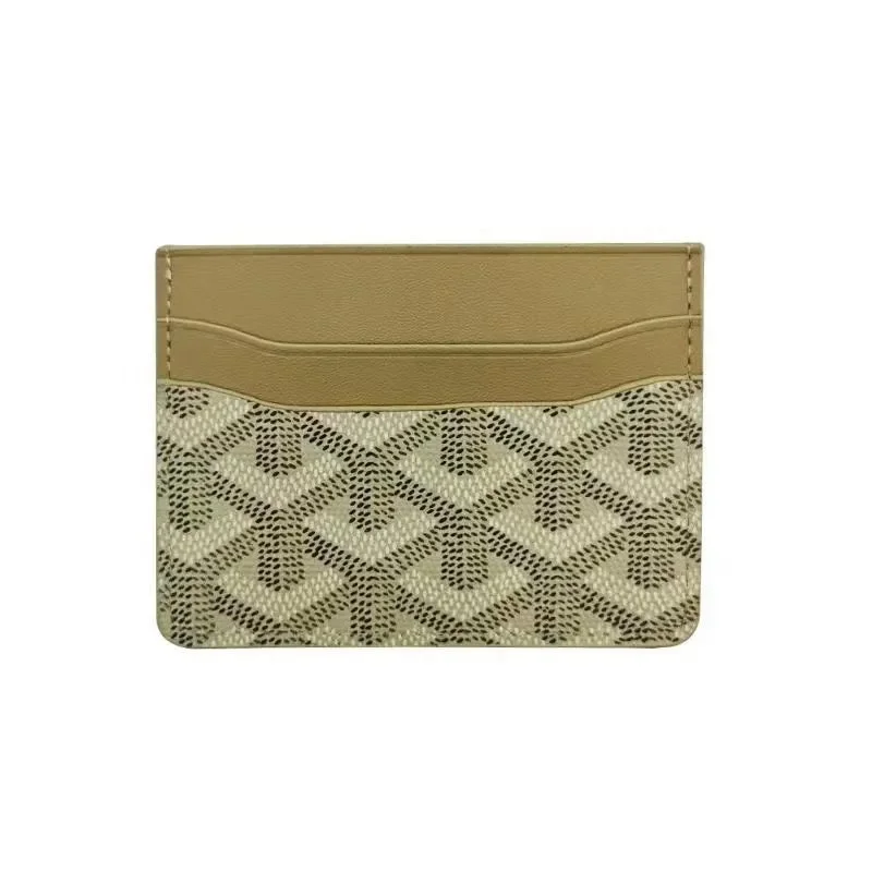 Goyard Goyard Monogram Card Holder Tan & Beige Beige - 1