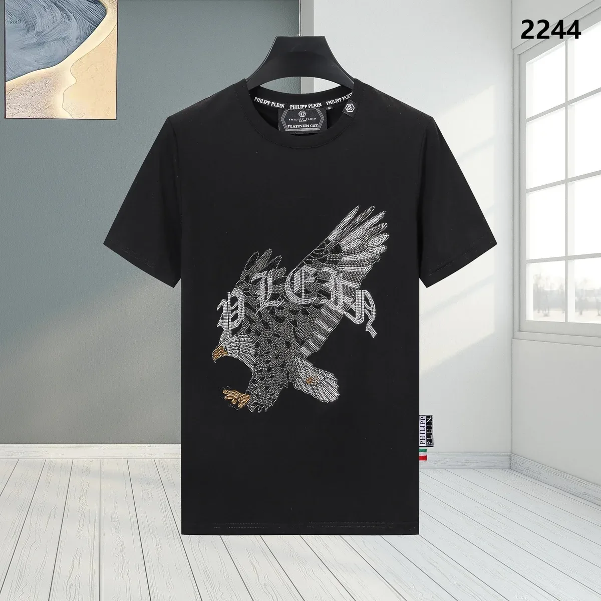 Philipp Plein Philipp Plein Eagle Print Black T-Shirt Black - 1