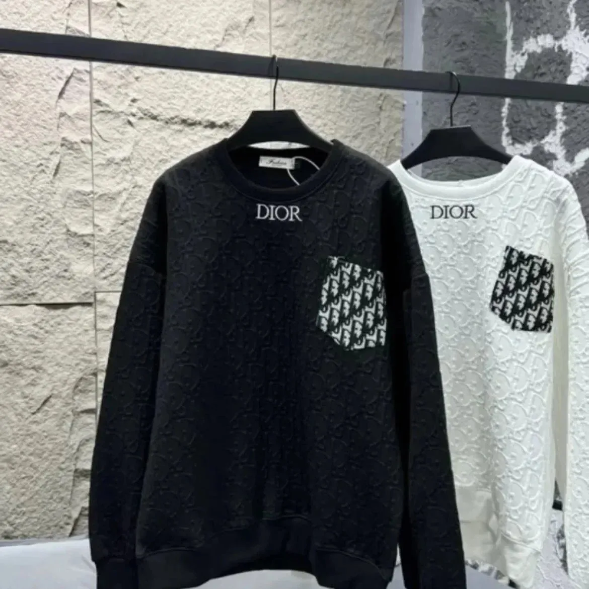 Dior Dior Dior Oblique Black Monogram Sweatshirt Black