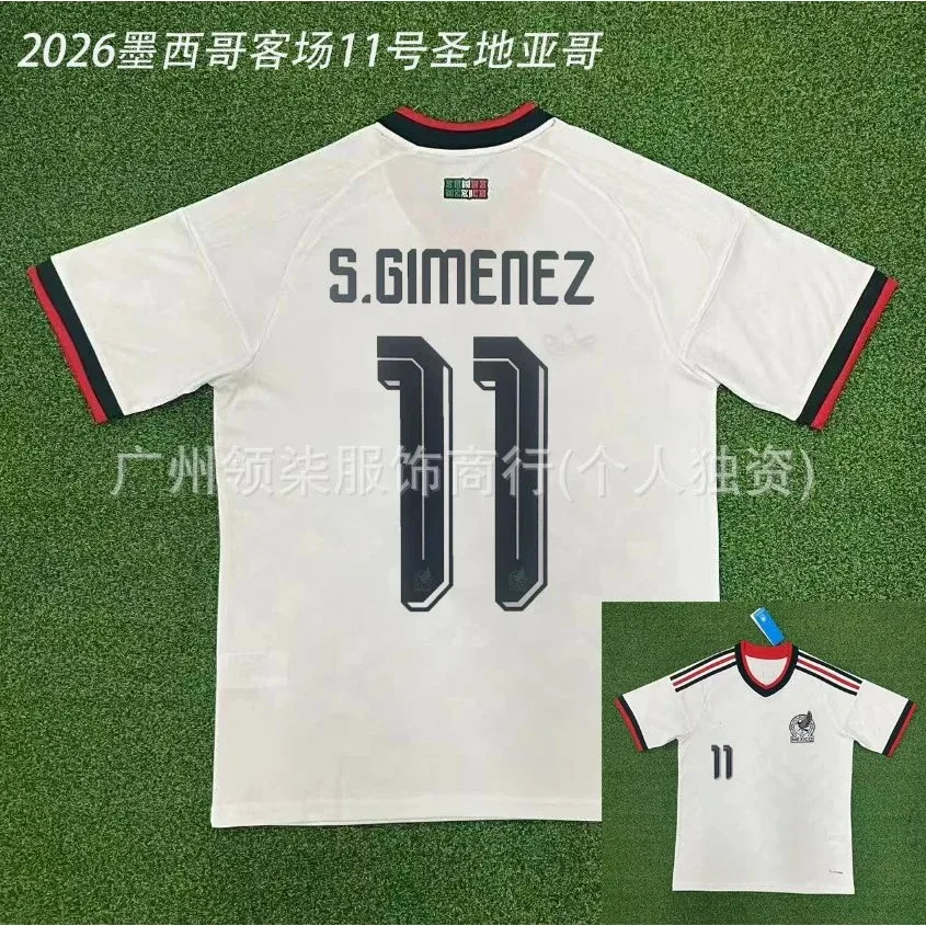 Adidas Adidas Classic Football S. Gimenez 11 Jersey White Mexico Away 2026 White - 1