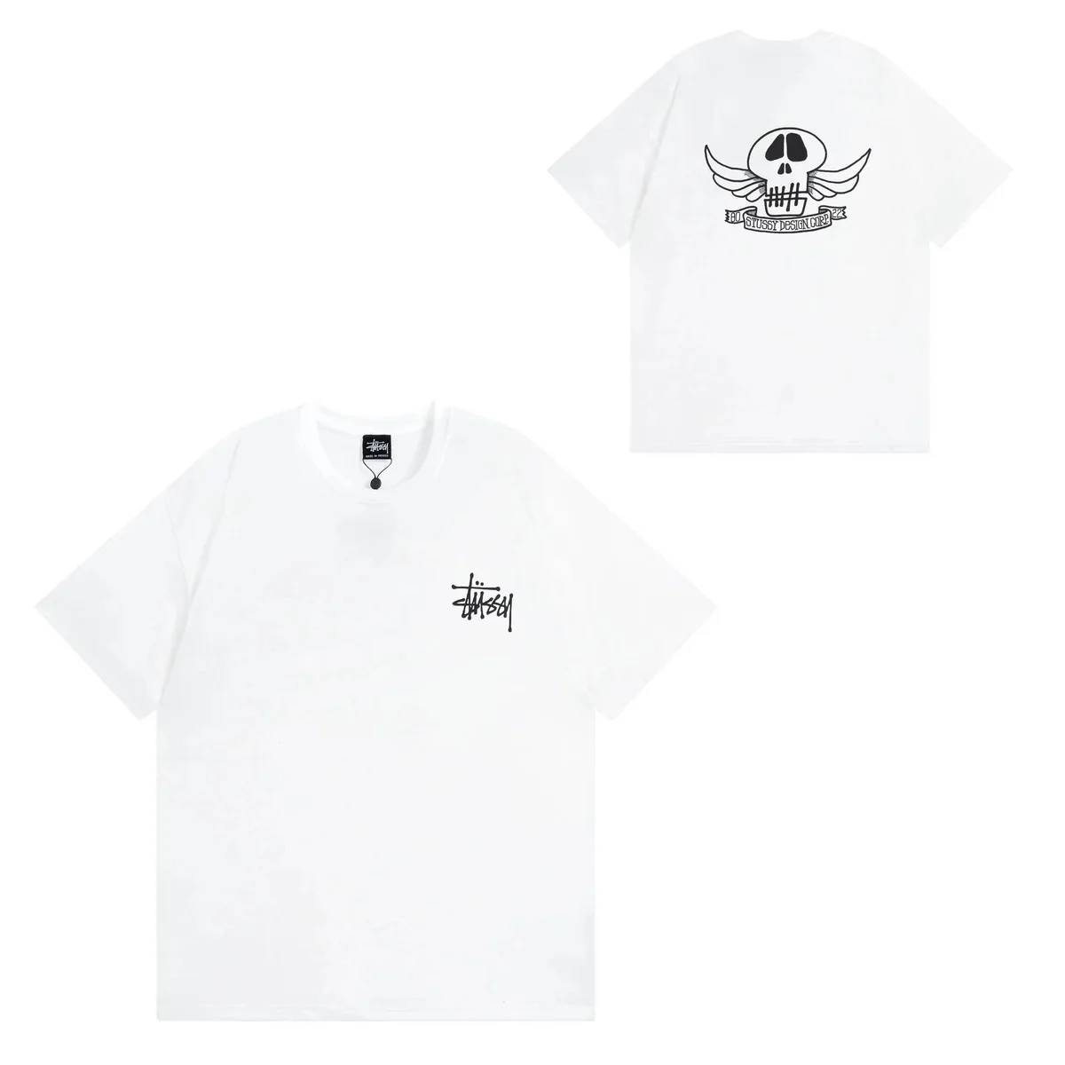 Stussy Stussy Stüssy Basic Logo White T-Shirt White