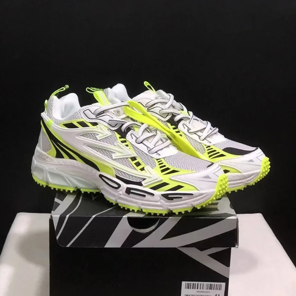 Off-White Off-White OW100 Shooter White Fluorescent Sneakers White - 1