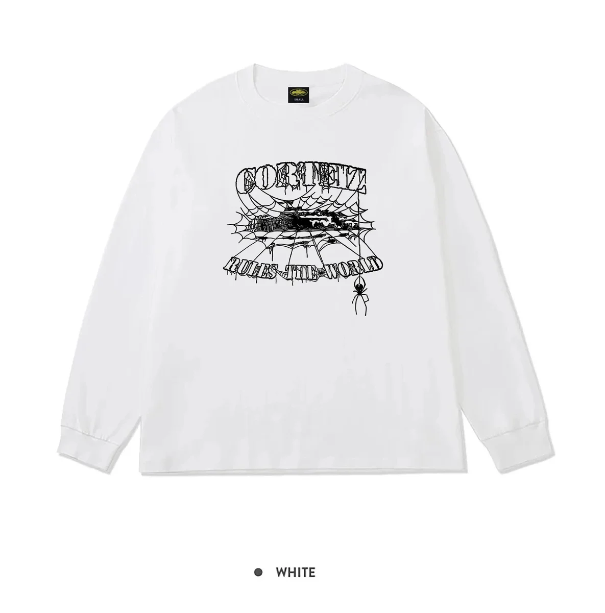 Other Unisex White 'Cortez Rules the World' Long Sleeve T-Shirt White - 1