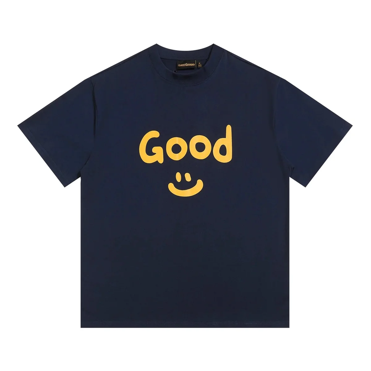 Other Good Smile T-Shirt Navy Yellow Casual Top Navy - 1