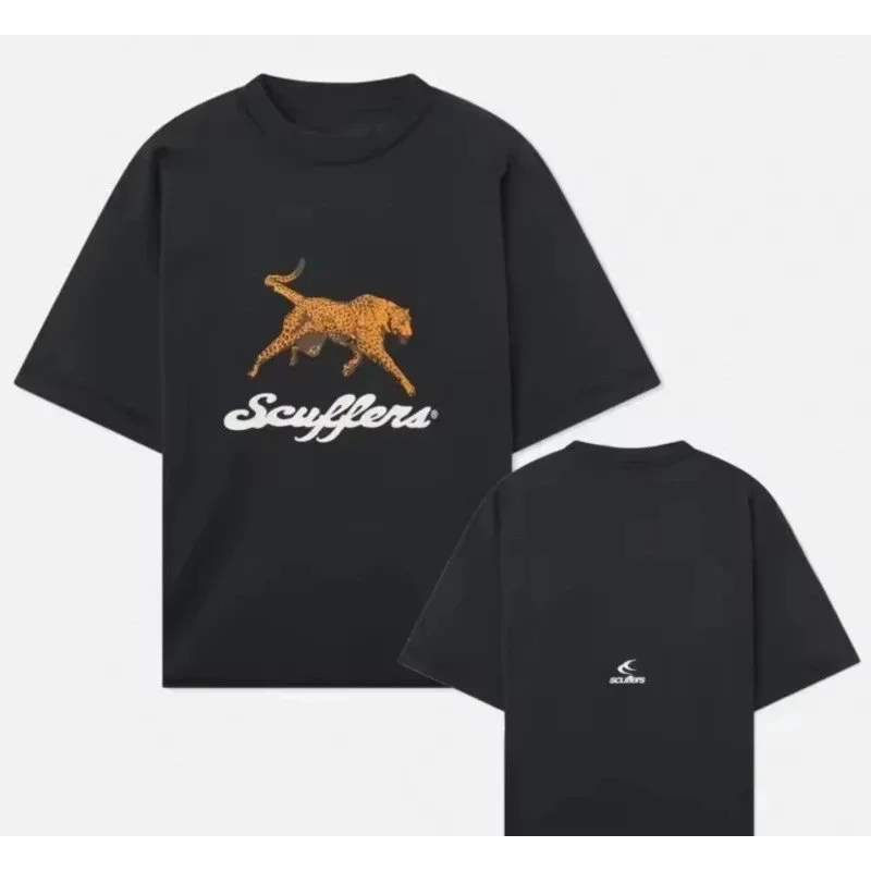 Scufflers Scufflers Cheetah Logo Black T-Shirt Black - 1