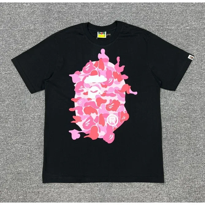 A Bathing Ape A Bathing Ape BAPE STA Black Pink Camo T-Shirt Black - 1
